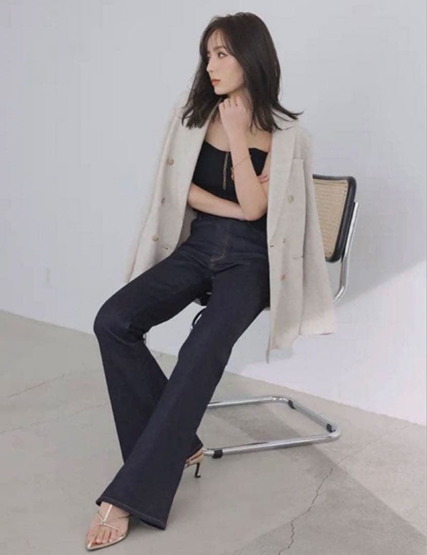 【anuans×YANUK】Boots cut flare denim 22