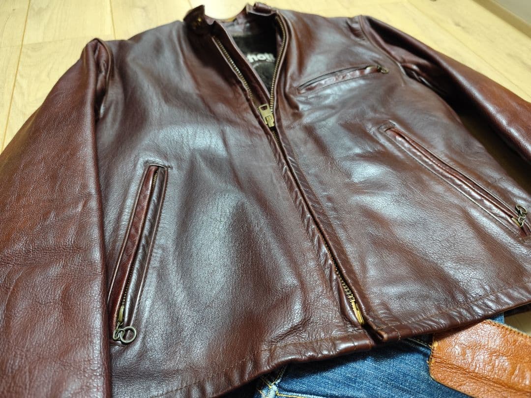 こ*ん様 ショット 38 M L 641 シングルライダース レザージャケット
