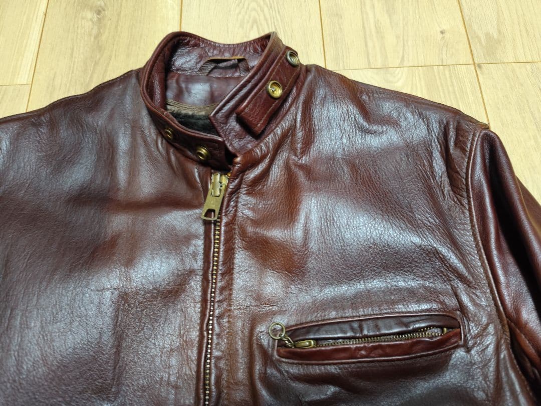 こ*ん様 ショット 38 M L 641 シングルライダース レザージャケット