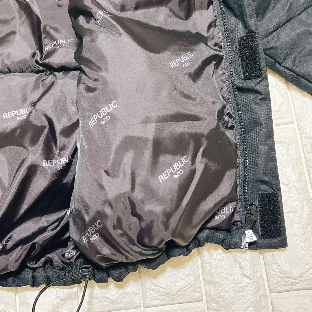 REPUBLIC &CO リパブリック ダウンジャケット ブラック XL メンズ