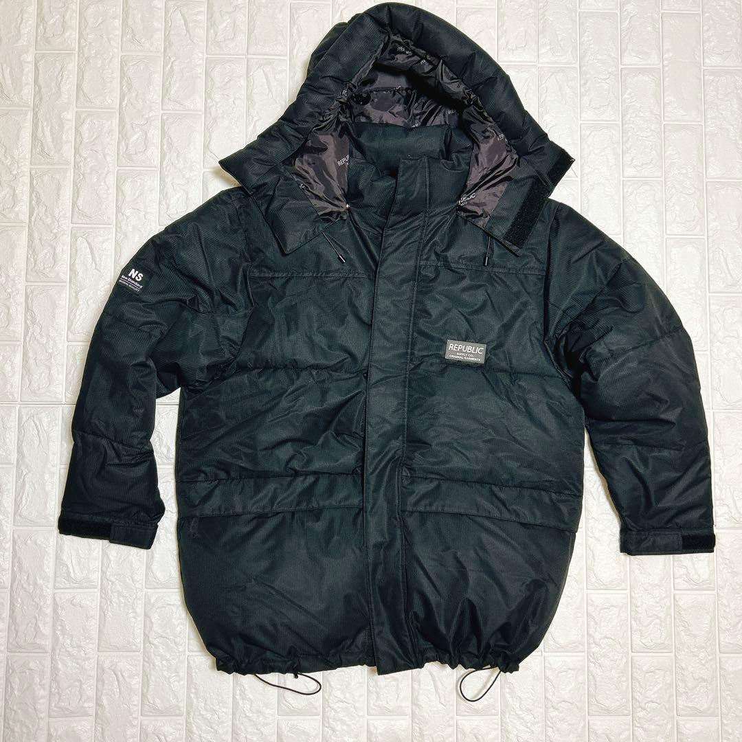 REPUBLIC &CO リパブリック ダウンジャケット ブラック XL メンズ
