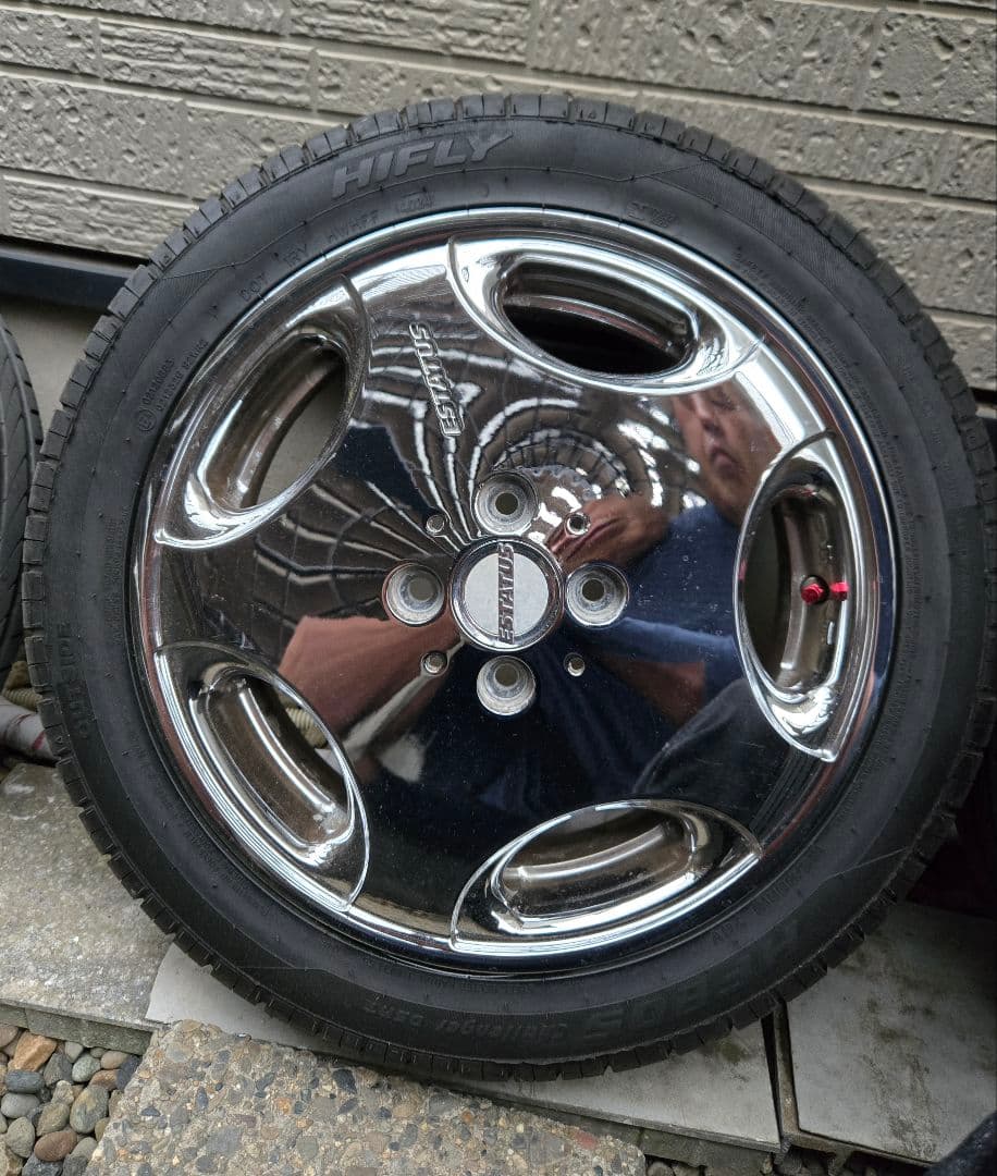 ESTATUS 15インチ クロームホイール・タイヤセット
