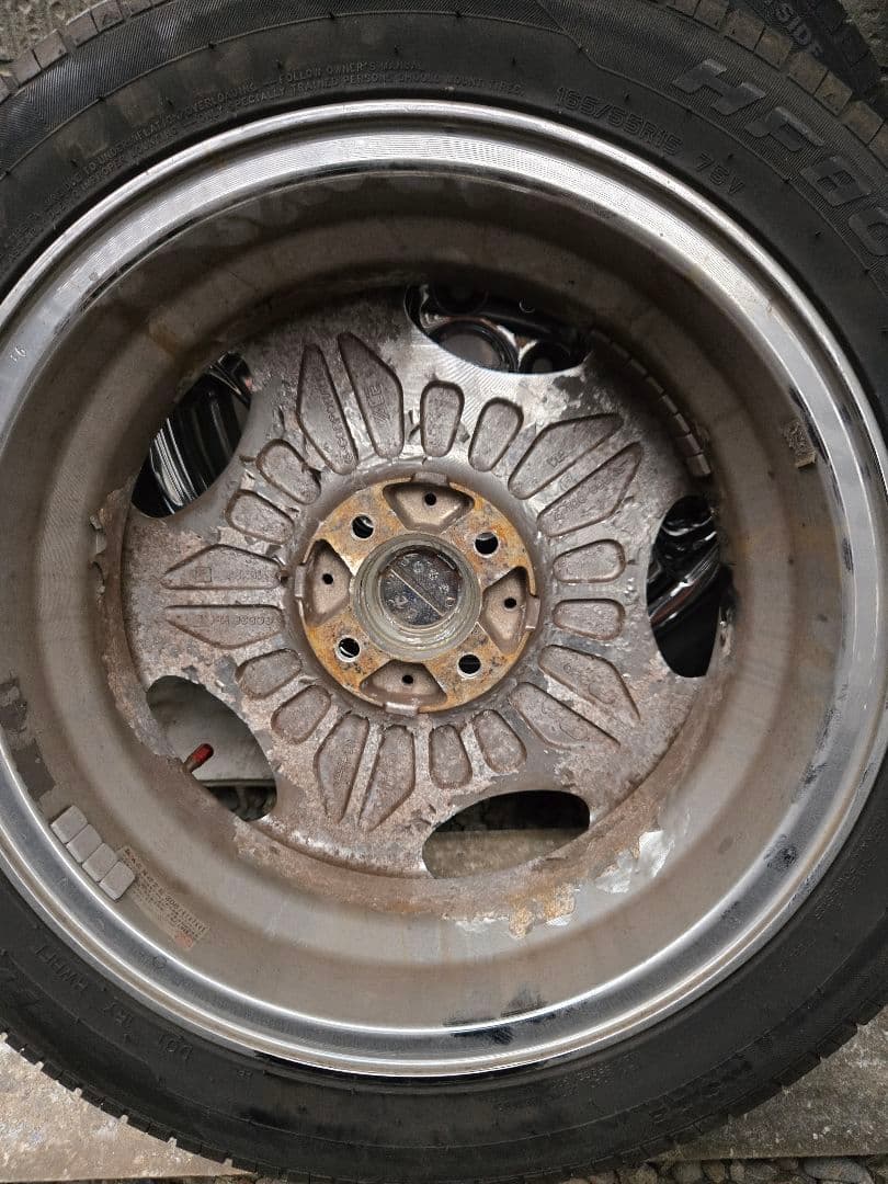 ESTATUS 15インチ クロームホイール・タイヤセット