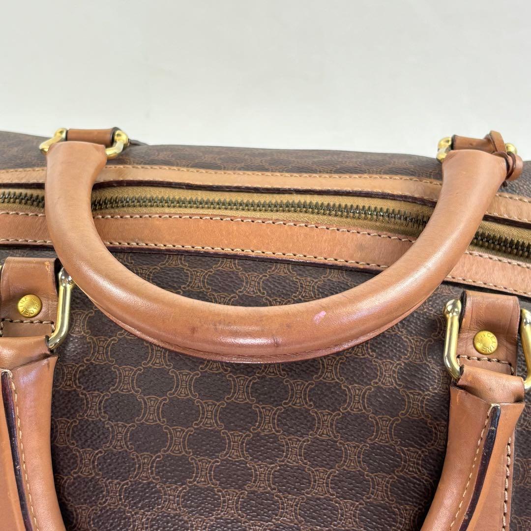 CELINE ブラウンレザーボストンバッグ