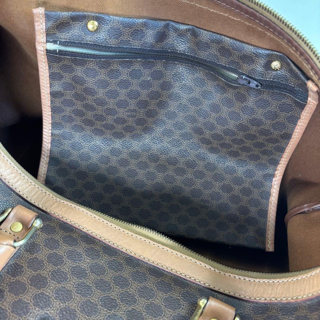 CELINE ブラウンレザーボストンバッグ