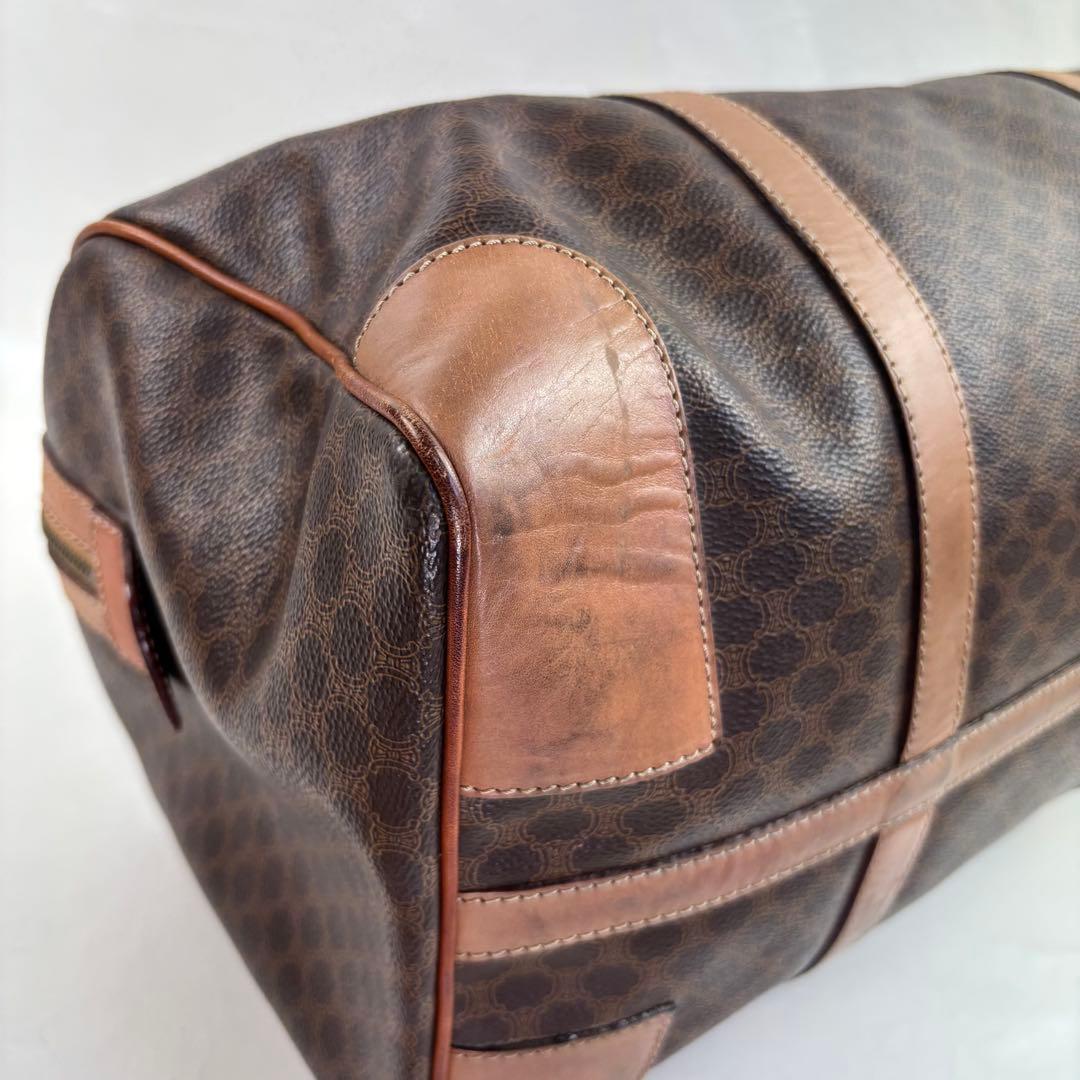 CELINE ブラウンレザーボストンバッグ