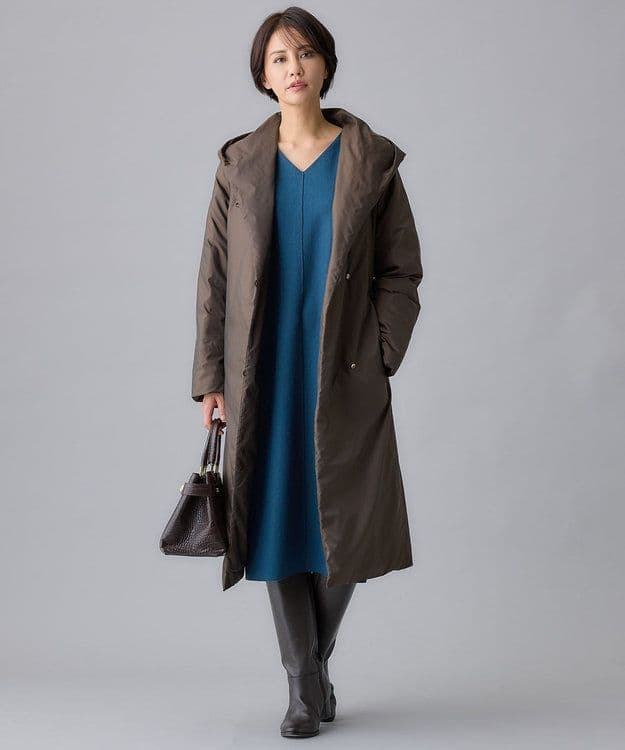 自由区 ADSシャンブレータフタ ダウンコート