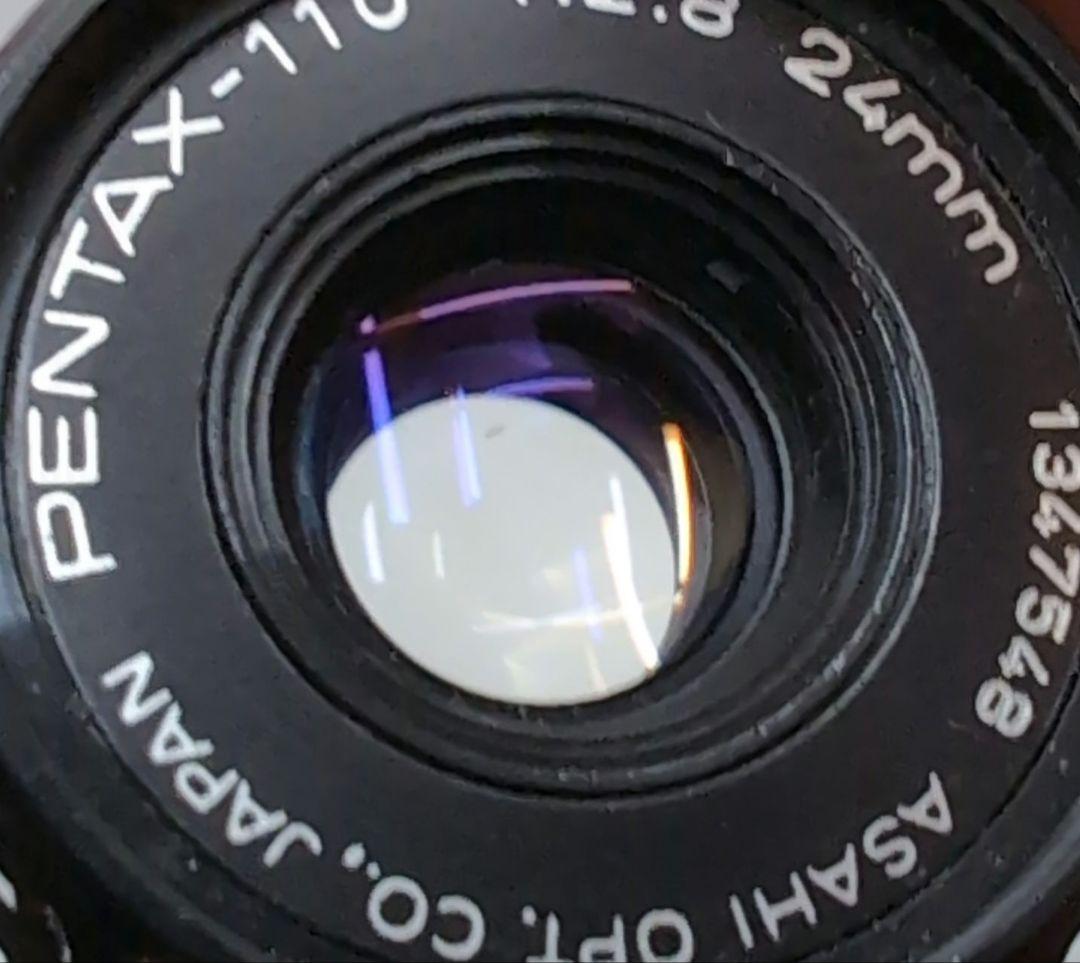 動作確認済PENTAX auto 110 フィルムカメラ 24mm F2.8付き