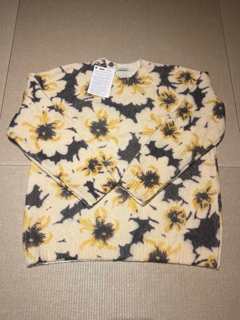 DRIESVANNOTEN フラワーパターン ニットセーター M