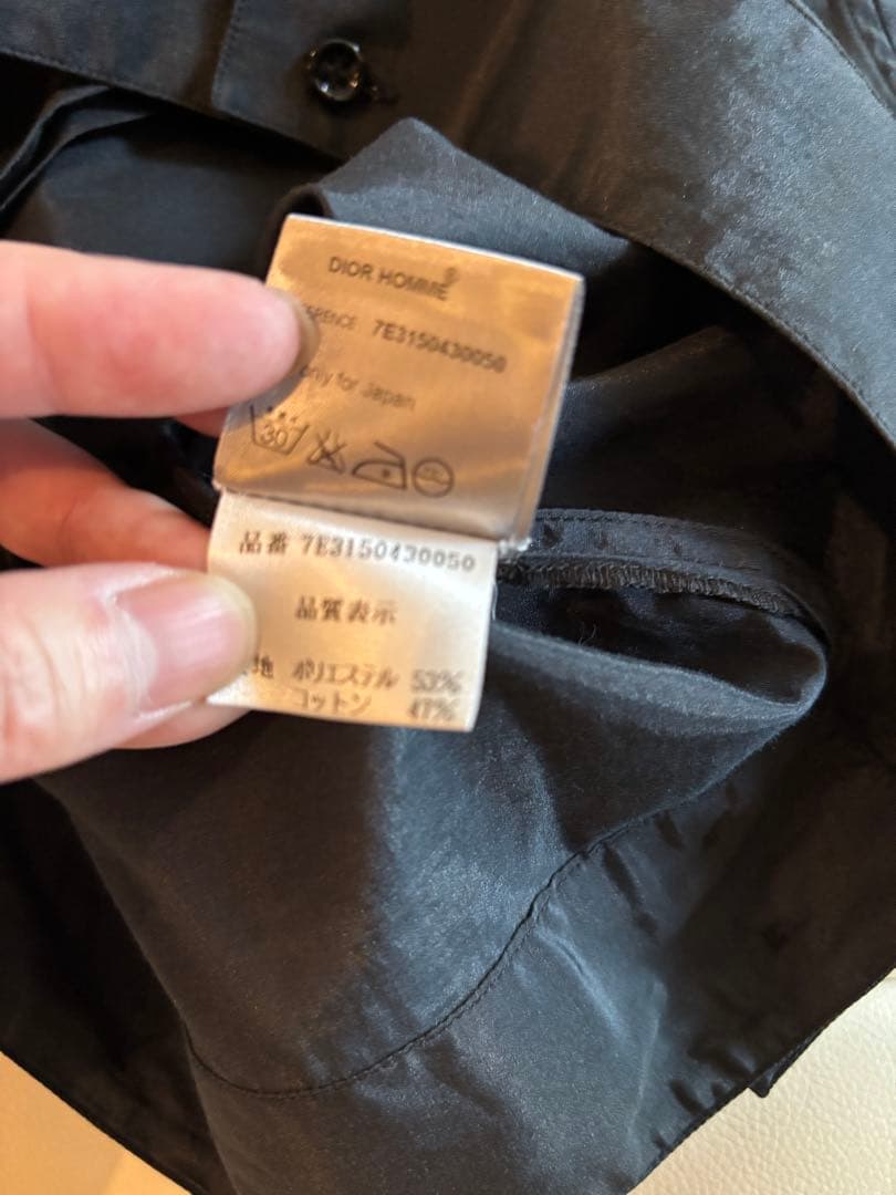 ディオールオム エディスリマン 2007SS 半袖サファリシャツ 38 美品