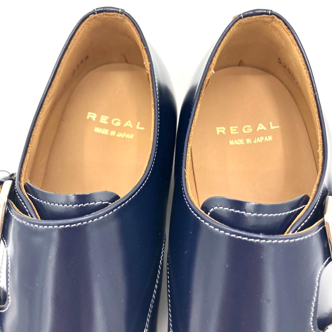 【現行品・約三万三千円】リーガル　ローファー　23.5cm ダブルモンク