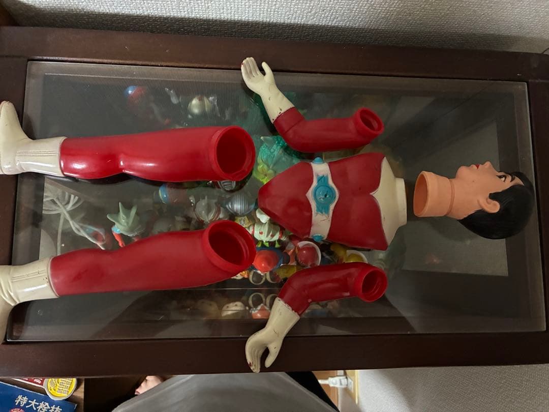 当時物　ブルマァク　レッドマン　面取れソフビ　約30㎝