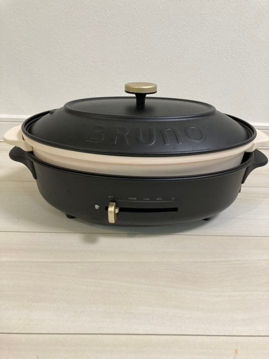 BRUNO オーバルホットプレート　ブラック　箱なし