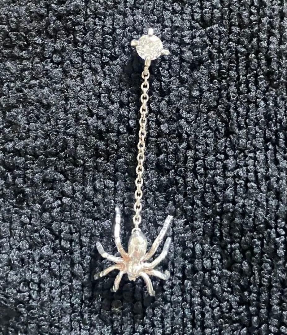 気まぐれ値下げ　極美品　e.m. 蜘蛛　くも　ピアス　0502-AP78