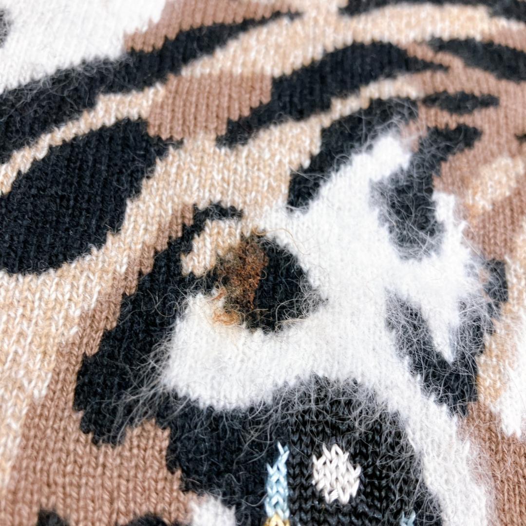 【美品】　伊太利屋　トラモチーフタートルネックセーターダーク2点おまとめ