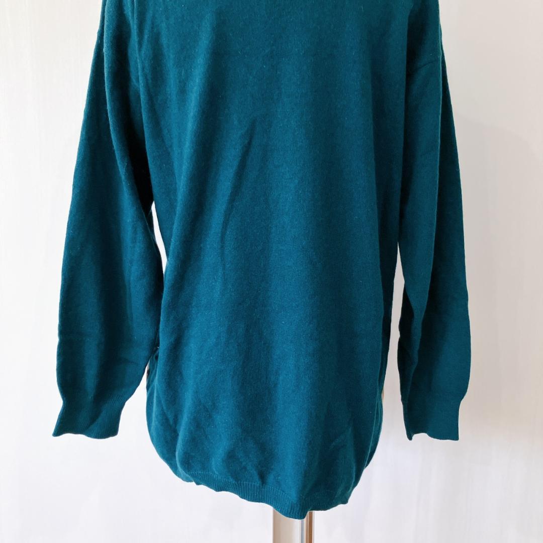 【美品】　伊太利屋　トラモチーフタートルネックセーターダーク2点おまとめ