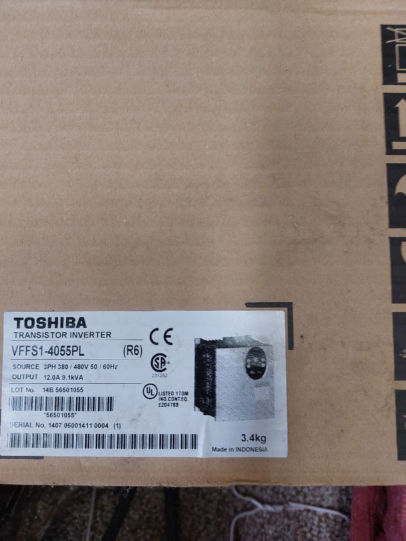 交渉可！デットストック！東芝インバーターVFS15-4055PL