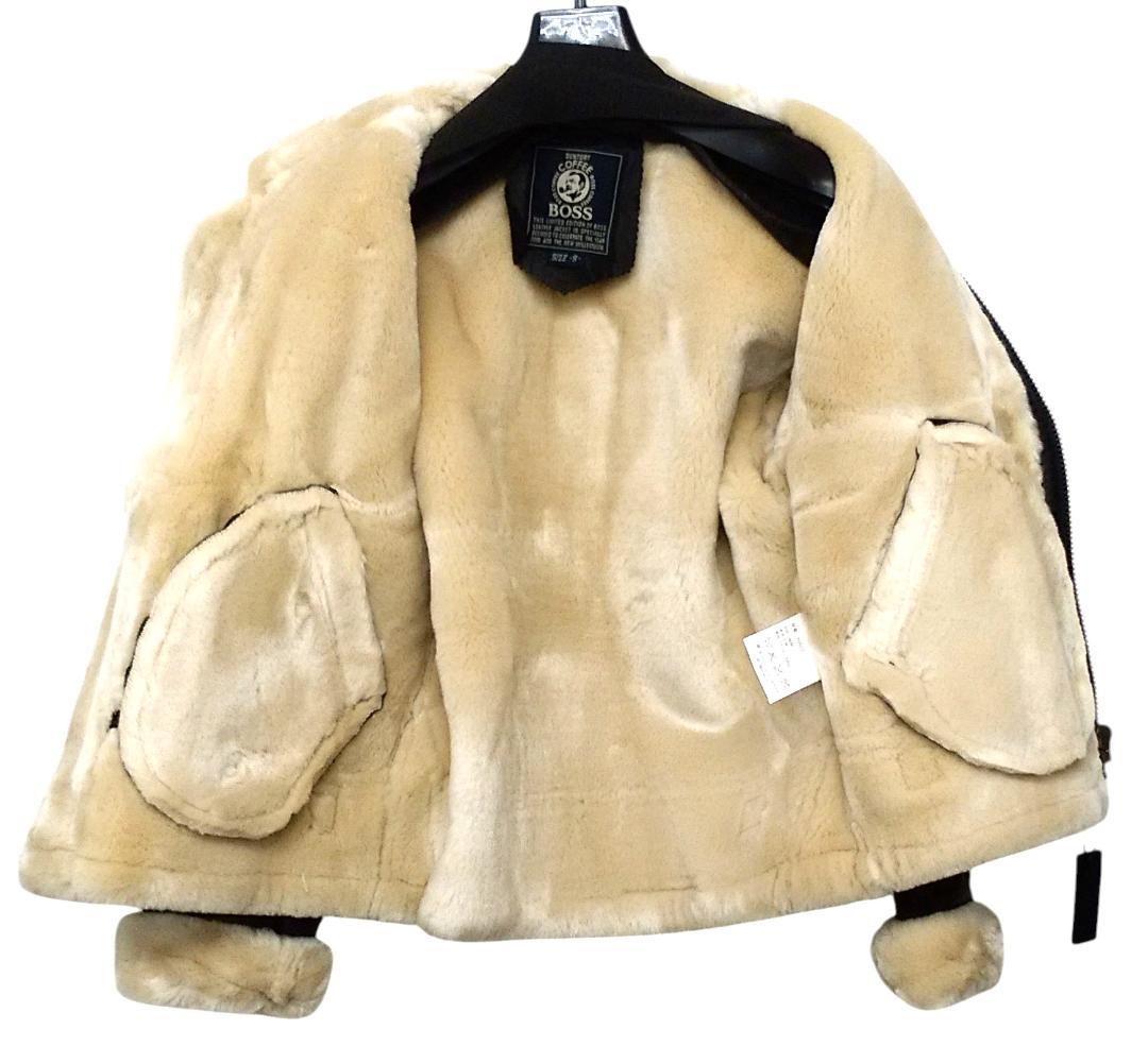 サントリー　BOSS 　2000年　限定　本革　レザー ムートン　ジャンパー
