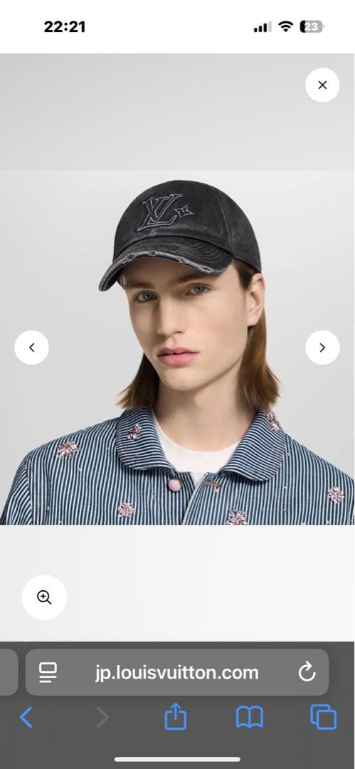 LOUIS VUITTON ダークグレー キャップ