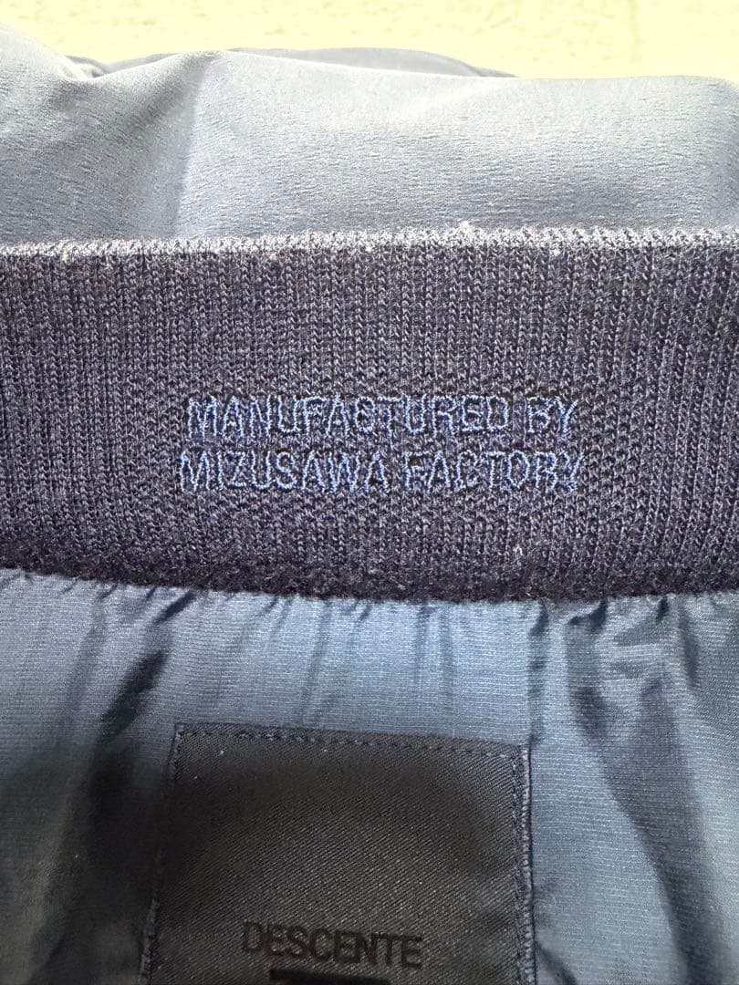 デサント オルテライン 水沢ダウン ANCHOR ダウンジャケット ネイビー