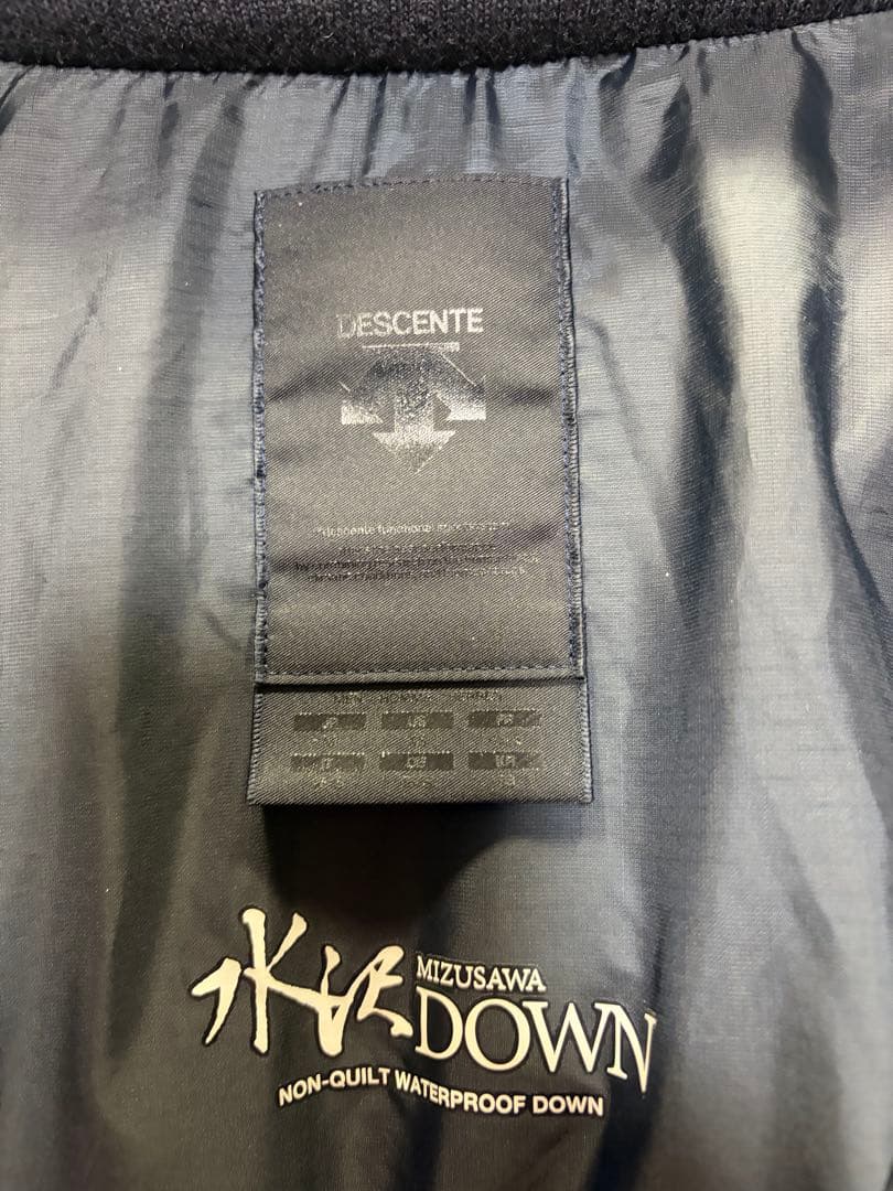 デサント オルテライン 水沢ダウン ANCHOR ダウンジャケット ネイビー