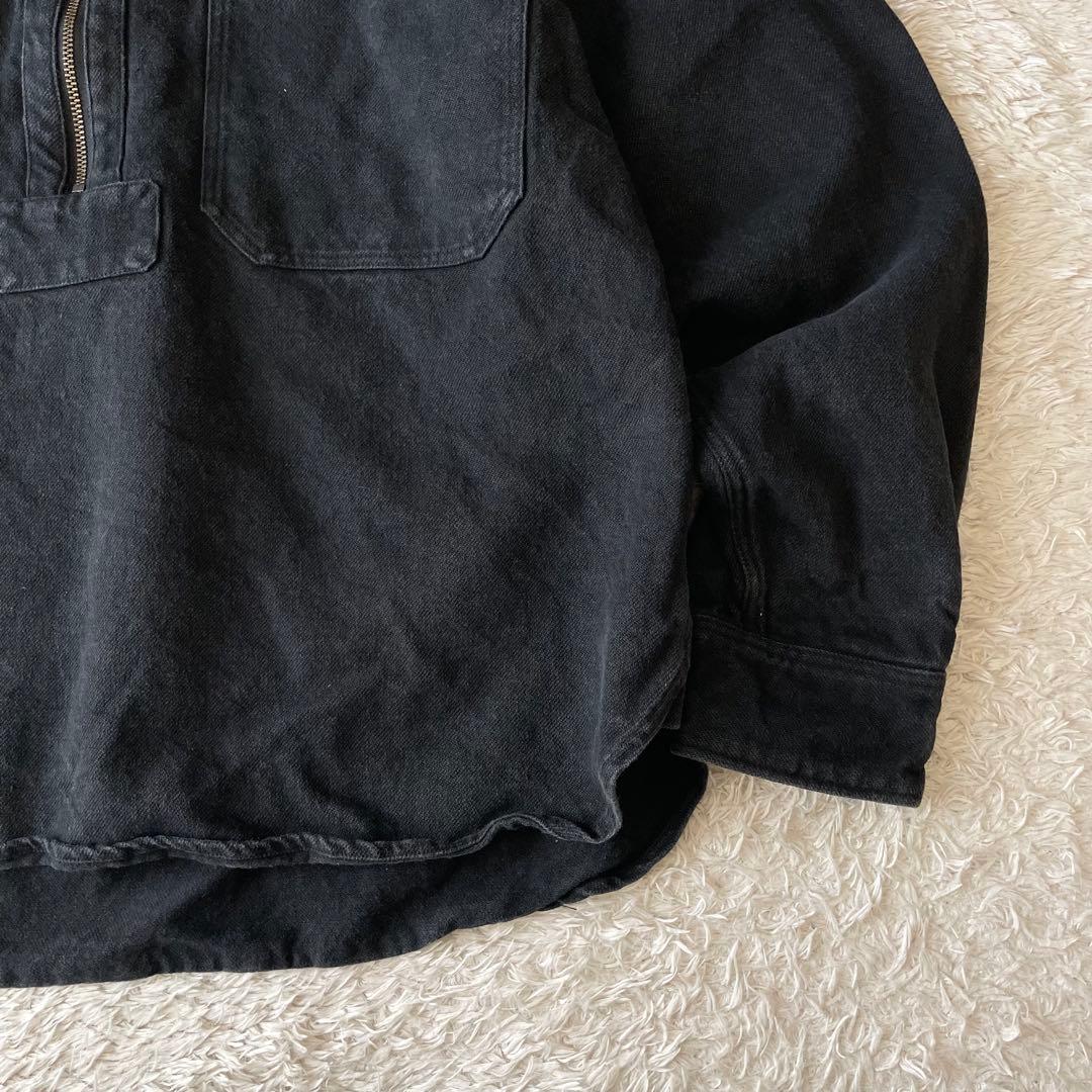 エムエイチエル MHL WORN LINEN COTTON DRILL M 黒