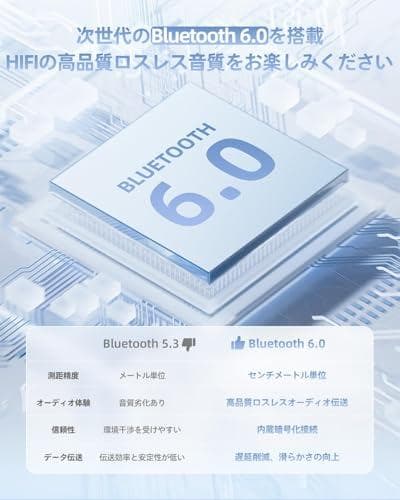 ヘッドセットBluetooth 6.0、骨伝導イヤホンマイク付き、 ENC Cm