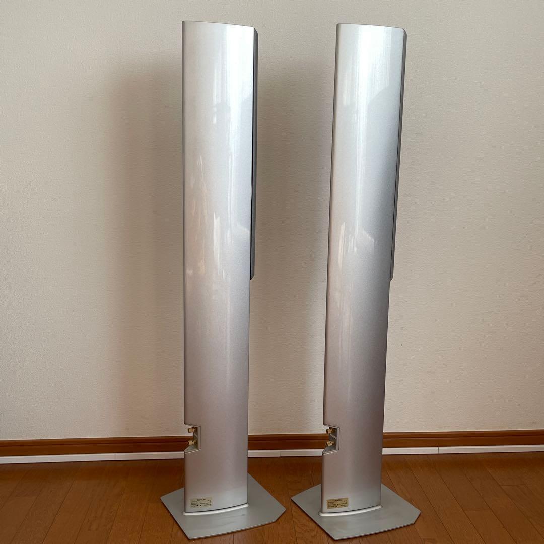 DENON スリムトールスピーカー　SC-T7L シルバー 2本