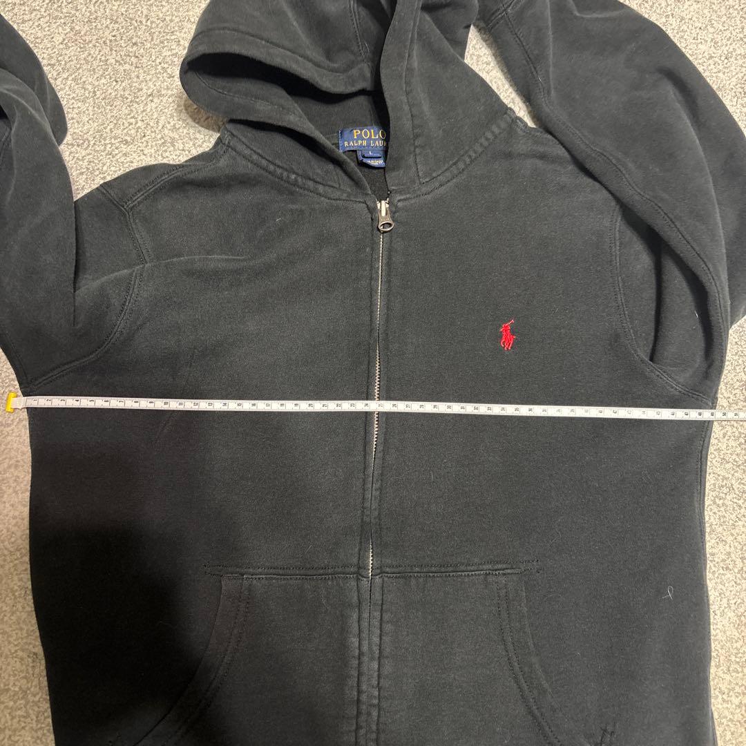 POLO黒ジップパーカー LEVI’S501濃紺デニムのセットメンズxs s相当