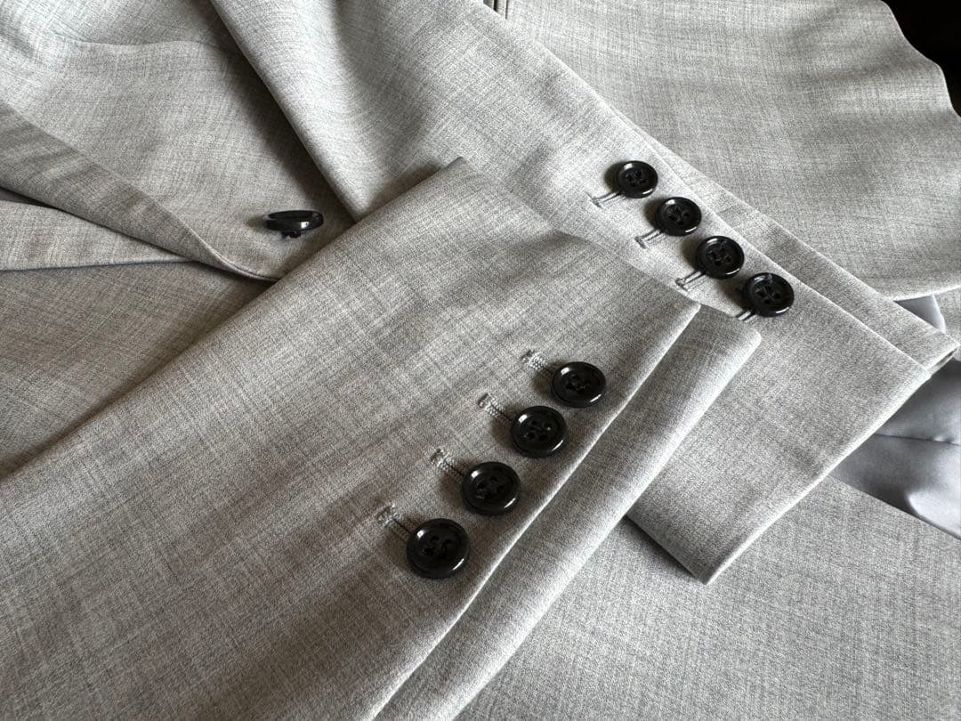 theory luxe グレー ビジネスジャケット、パンツセット