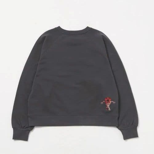 М　STRANGER THINGS スウェットプルオーバー チャコール