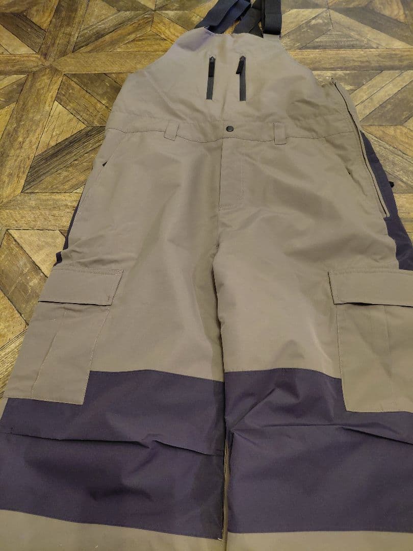 ROME スノーボード　ビブ　パンツ　Mサイズ　ブラウンベージュ