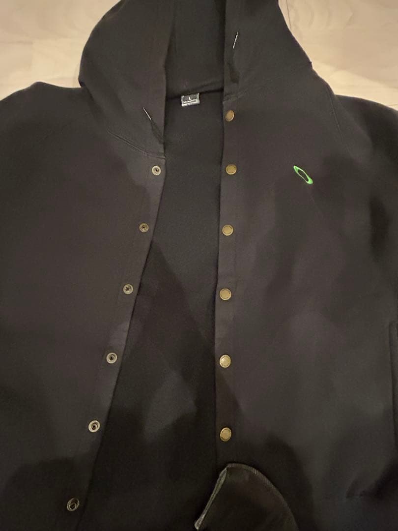 値下げ可oakley ボタンダウンパーカー　フーディ 00s 90s ブラック