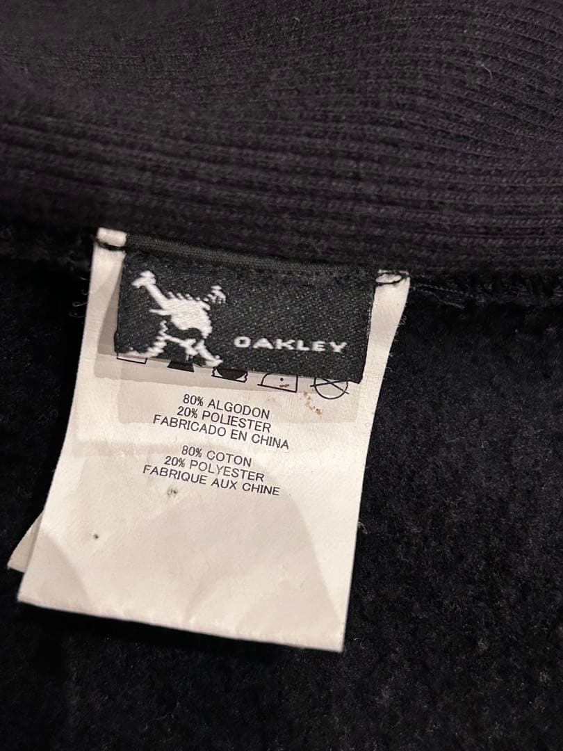 値下げ可oakley ボタンダウンパーカー　フーディ 00s 90s ブラック
