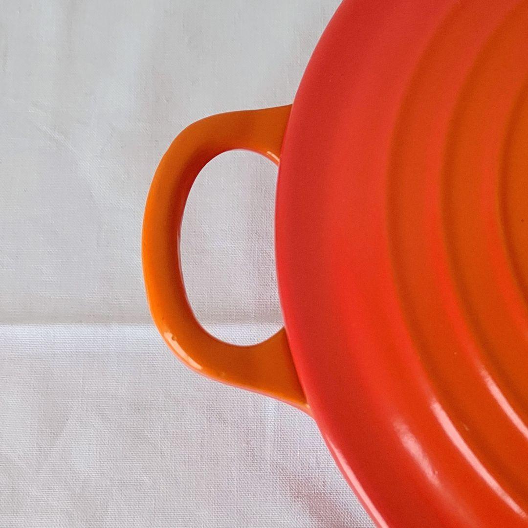LE CREUSET ココット・ロンド 両手鍋 オレンジ 22cm
