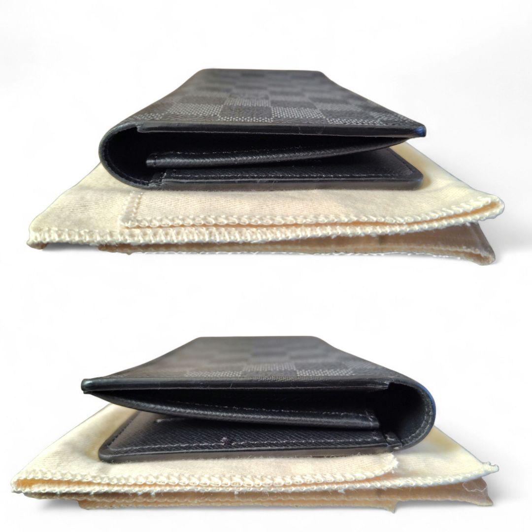 ぽ*ゃ様 ルイヴィトン ダミエグラフィット ポルトフォイユ・ブラザ 二つ折り長財