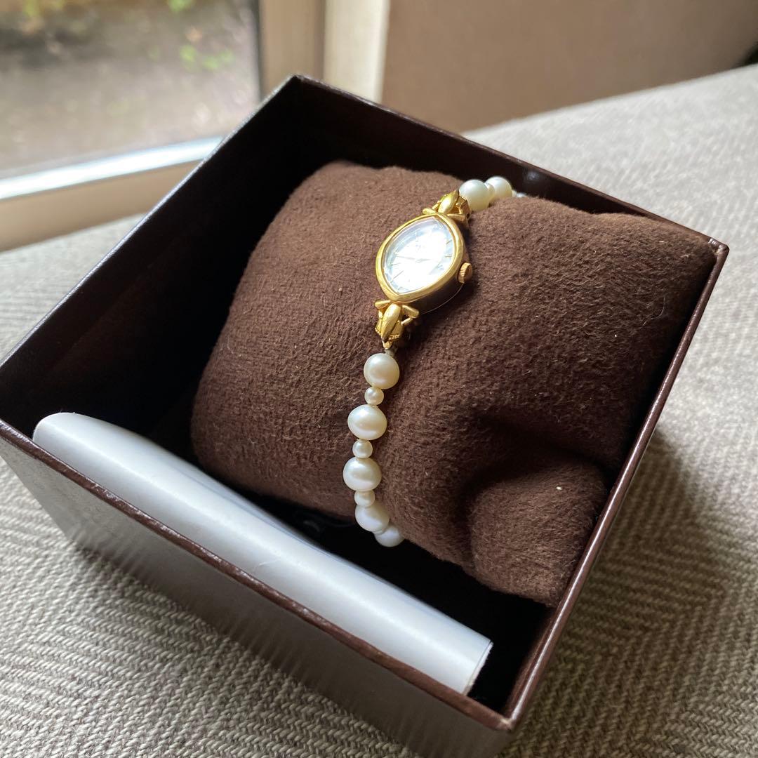 a ge te パール ゴールド 腕時計