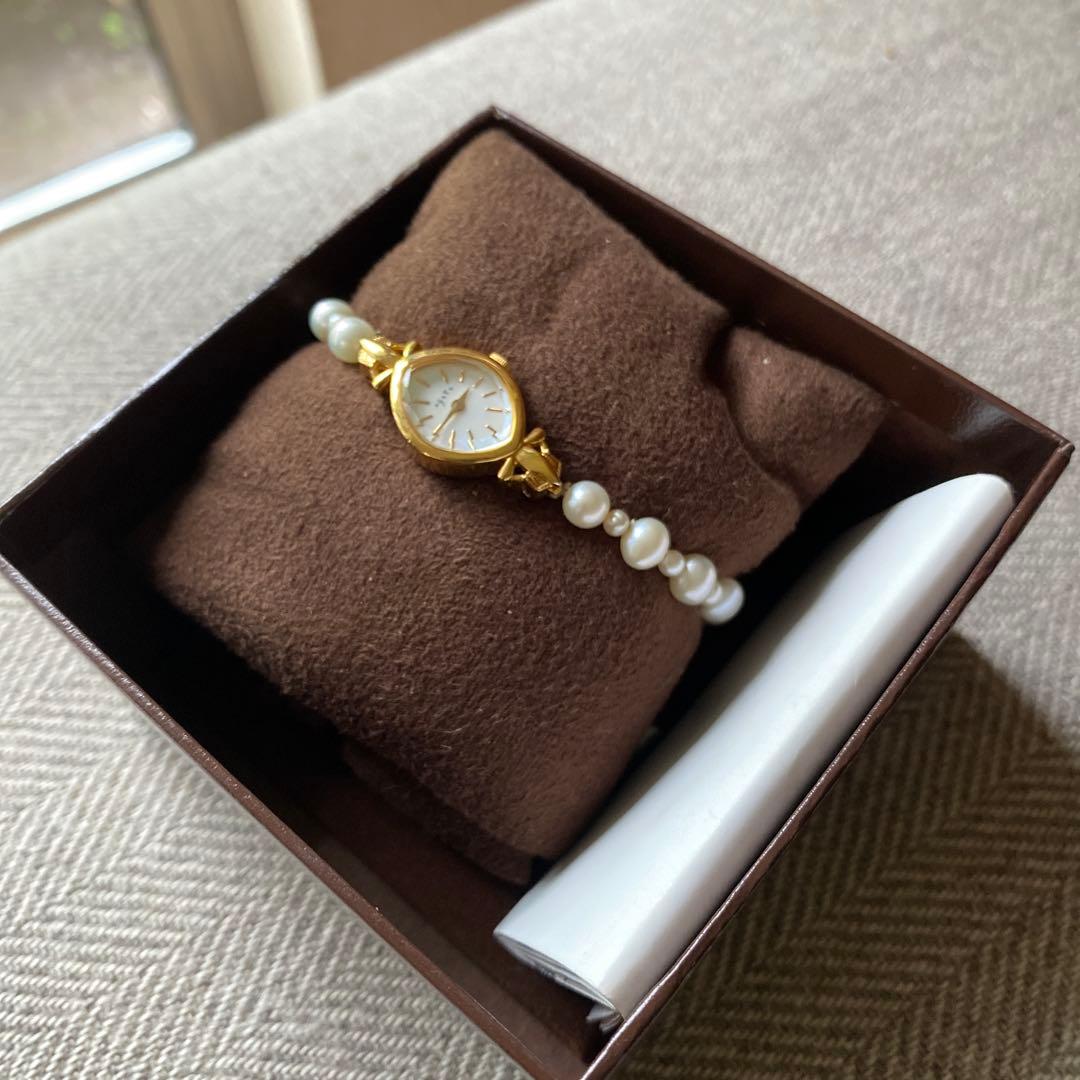 a ge te パール ゴールド 腕時計