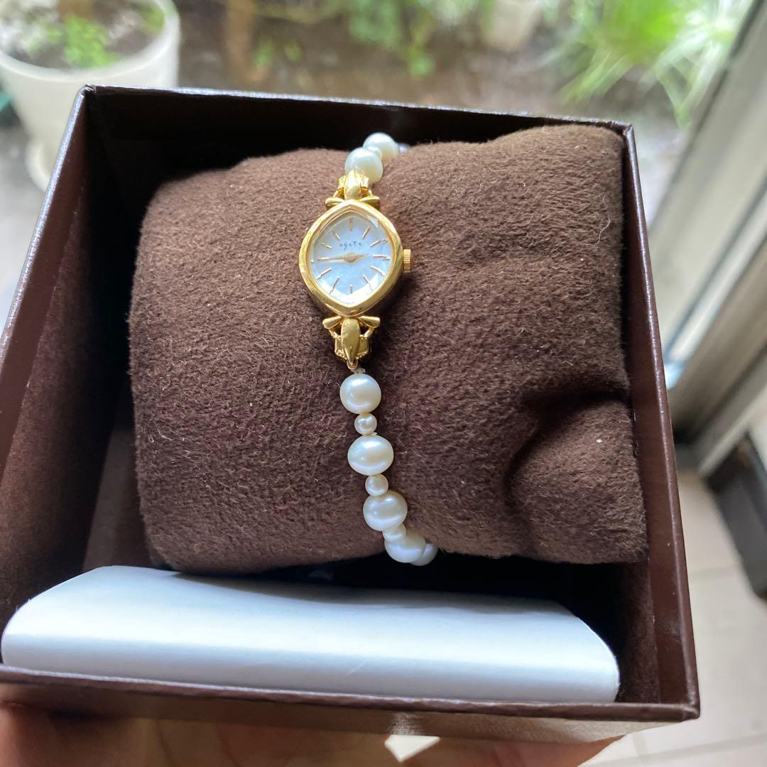 a ge te パール ゴールド 腕時計