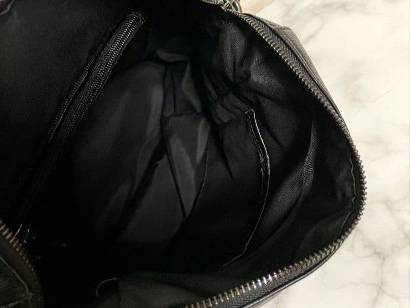 ✿本革2Wayリュック トートバッグ　ブラック✿