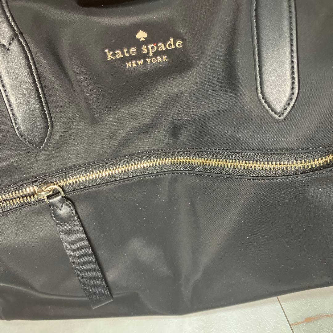 タイムセール！ビッグサイズ！kate spade ブラックボストンバッグ