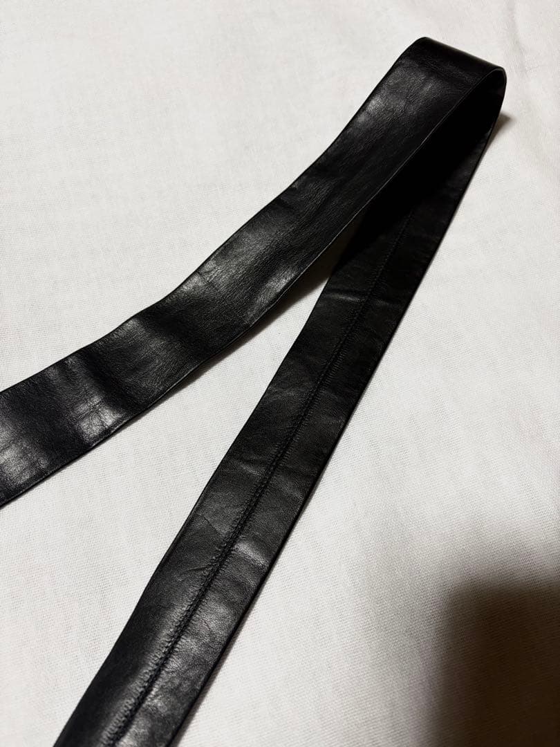 JIL SANDER ジルサンダー レザータイ ブラック 25ss