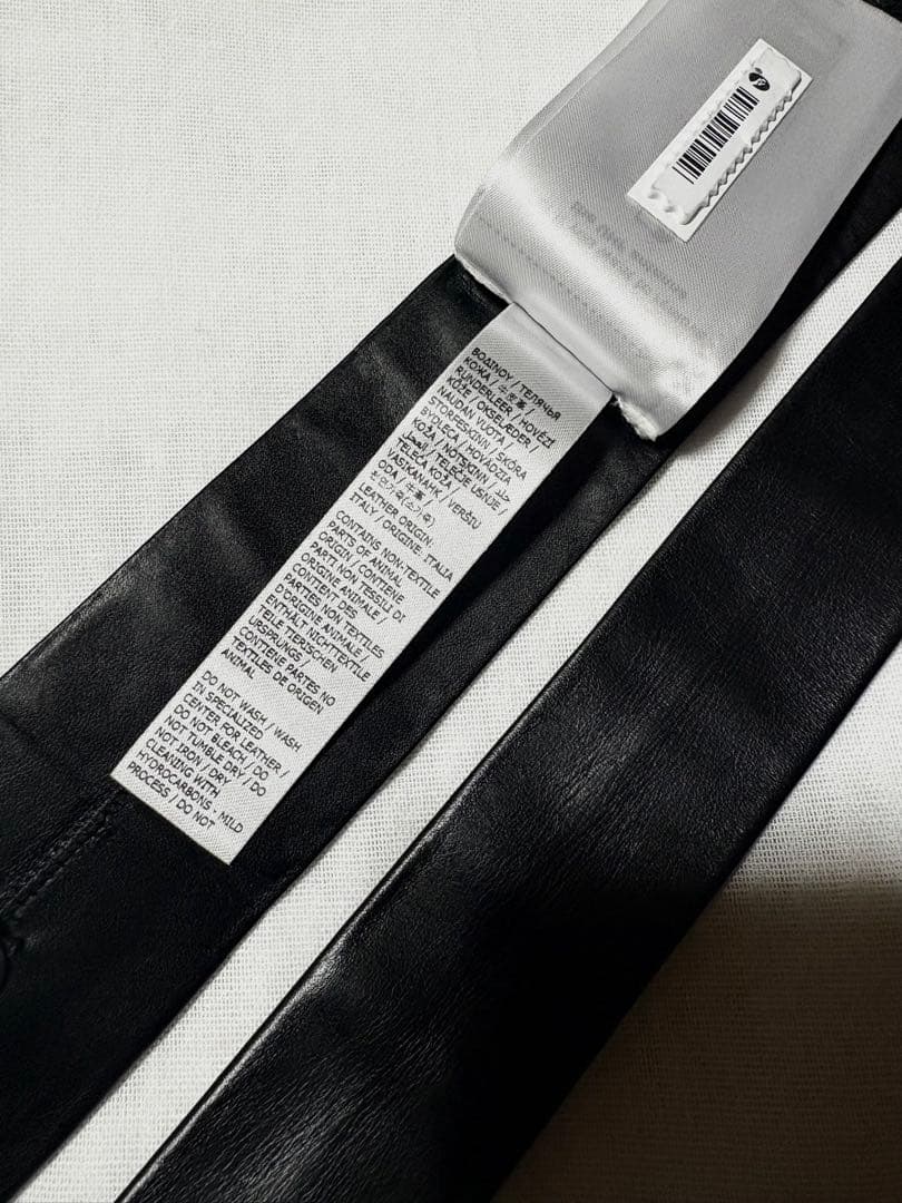 JIL SANDER ジルサンダー レザータイ ブラック 25ss