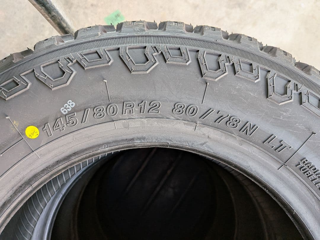 5K　1/2 新品RIVAIアルミGEOLANDAR KT 145/80R