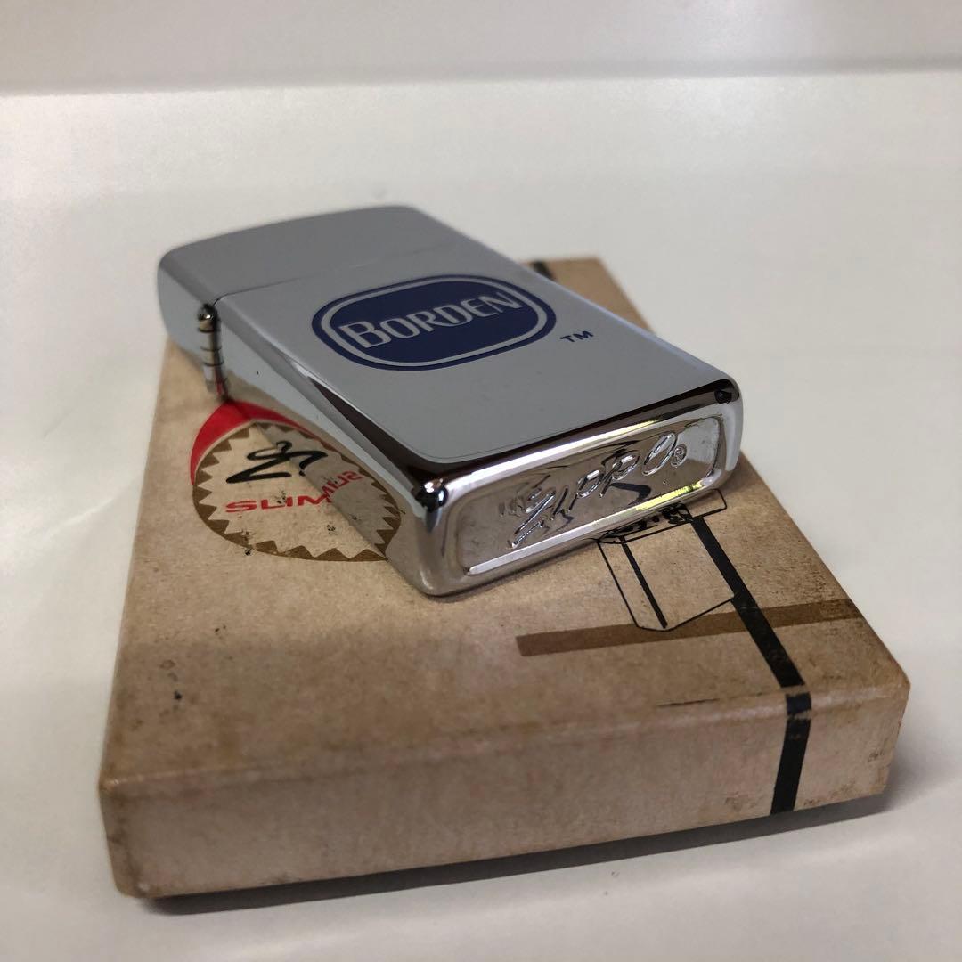 ヴィンテージ1971年スリムZIPPO BORDEN企業物ZIPPO