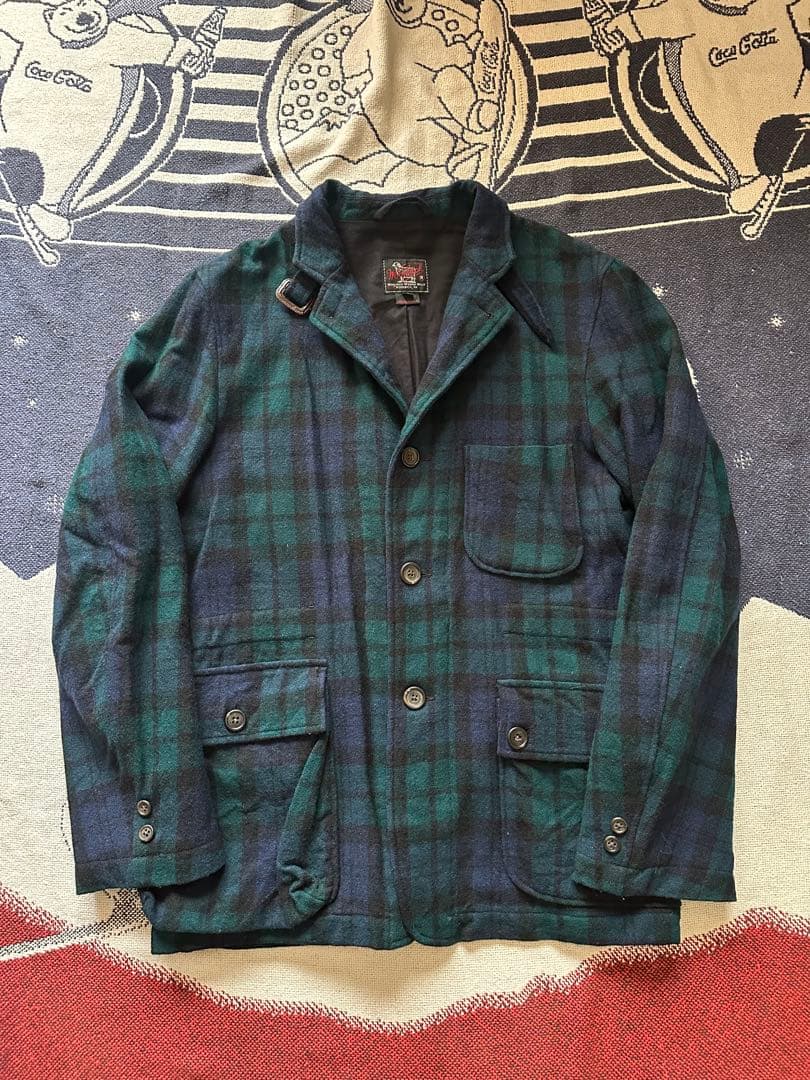 woolrich USA製　ブラックウォッチ　ハンティングジャケット　テーラード