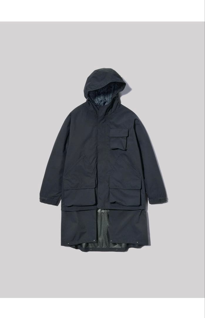 GU×ENGINEERED GARMENTS パデッドシェルパーカ ネイビー L