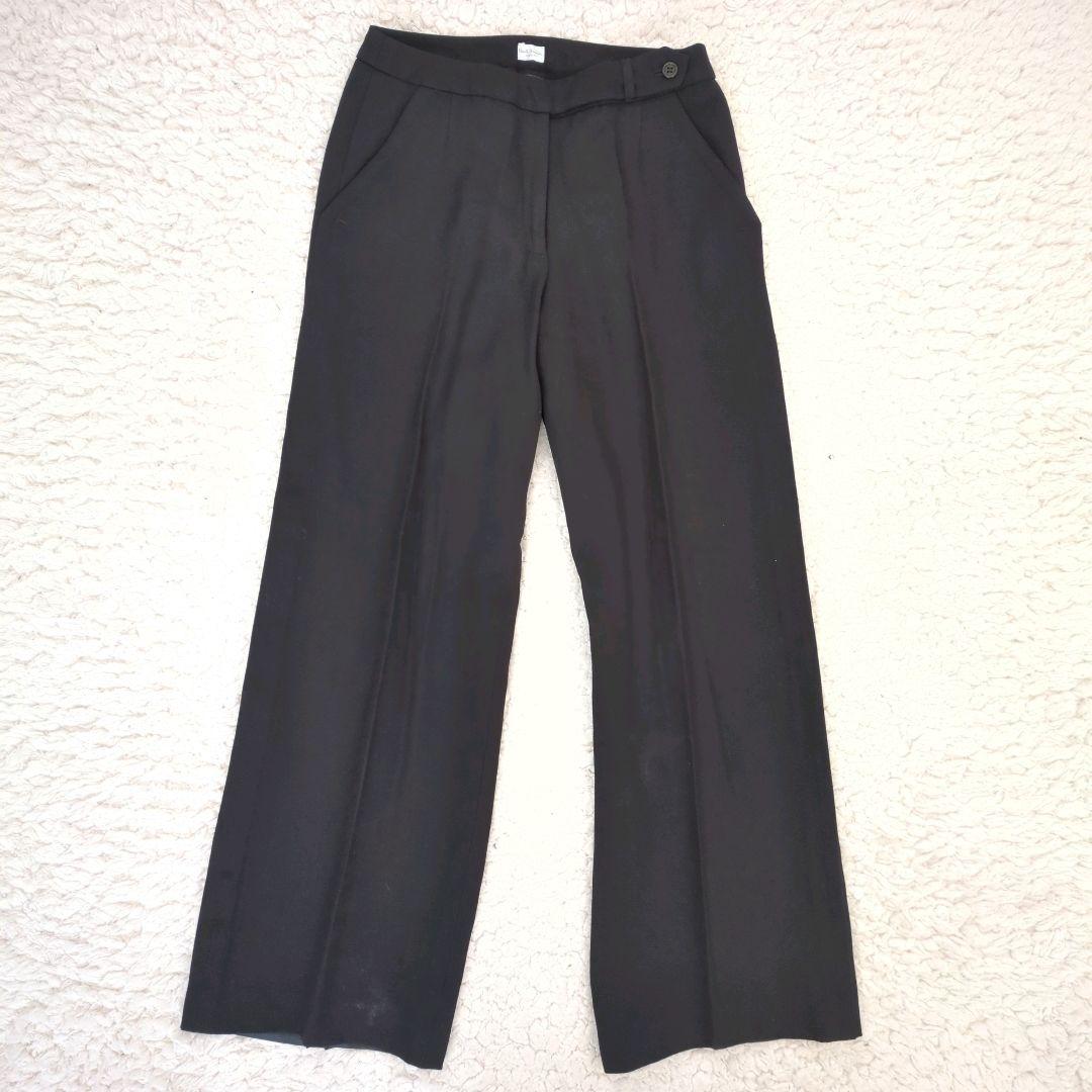 美品 ポールスミス セットアップ パンツ ブラック 裏地グリーン 40