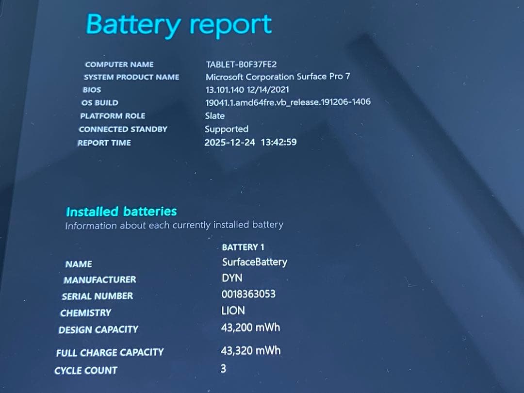 Surface Pro7 Corei3 128GB 4G タイプカバー マウス