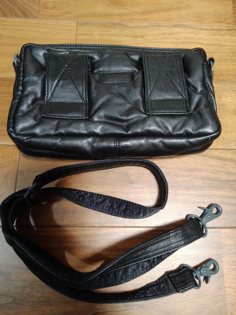 【希少 レザー】ポーター タンカー ショルダーバッグ ブラック 黒 廃盤